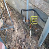 Ground not connected to grounding rod found during home inspection in Spring, TX 