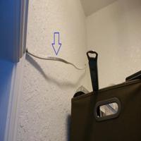 Expose wiring found in closet during home inspection in  