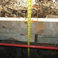Shallow exterior beam observed during pre-pour slab inspection in Spring, TX 