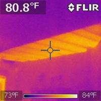 Missing ceiling insulation found during home inspection in Houston, TX 