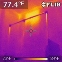 Insulation found pulling away from wall during home inspection in Houston, TX 