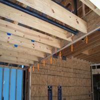 Missing joist hangers found during home inspection in The Woodlands, TX 