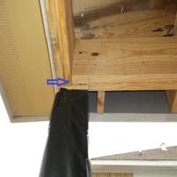 Porch joist not bearing on post found during frame inspection in Katy, TX 