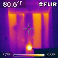 Loose wall insulation found in stairwell during home inspection in  