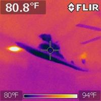Water leak observed during new construction inspection in The Woodlands, TX 